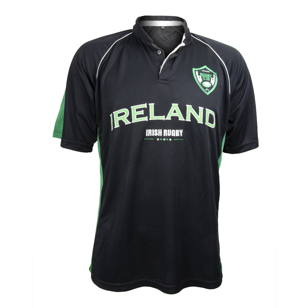 Ireland Black and Green Performance Rugby Jersey