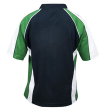 Load image into Gallery viewer, Kids Green and Navy Sports Rugby Jersey
