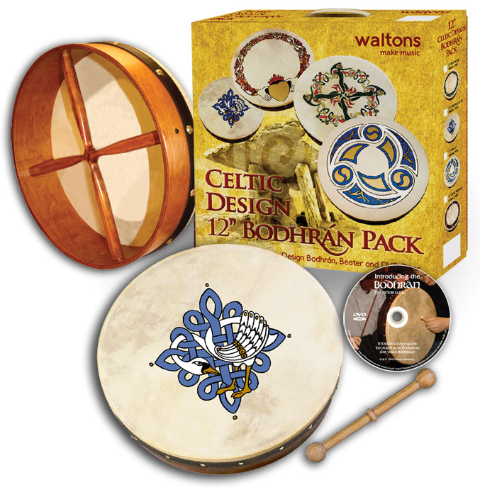 12'' Bodhran Pack - Children of Lir Design