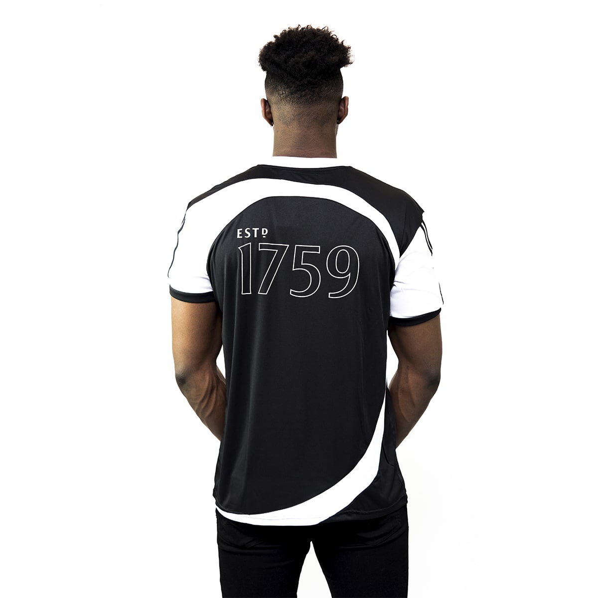 Black and White Soccer Jersey