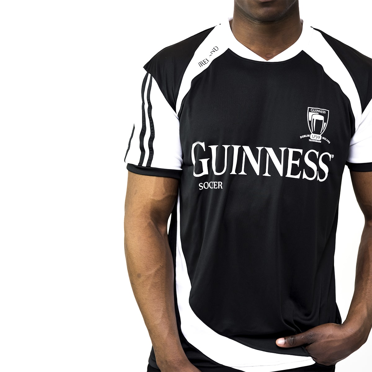 Black and White Soccer Jersey