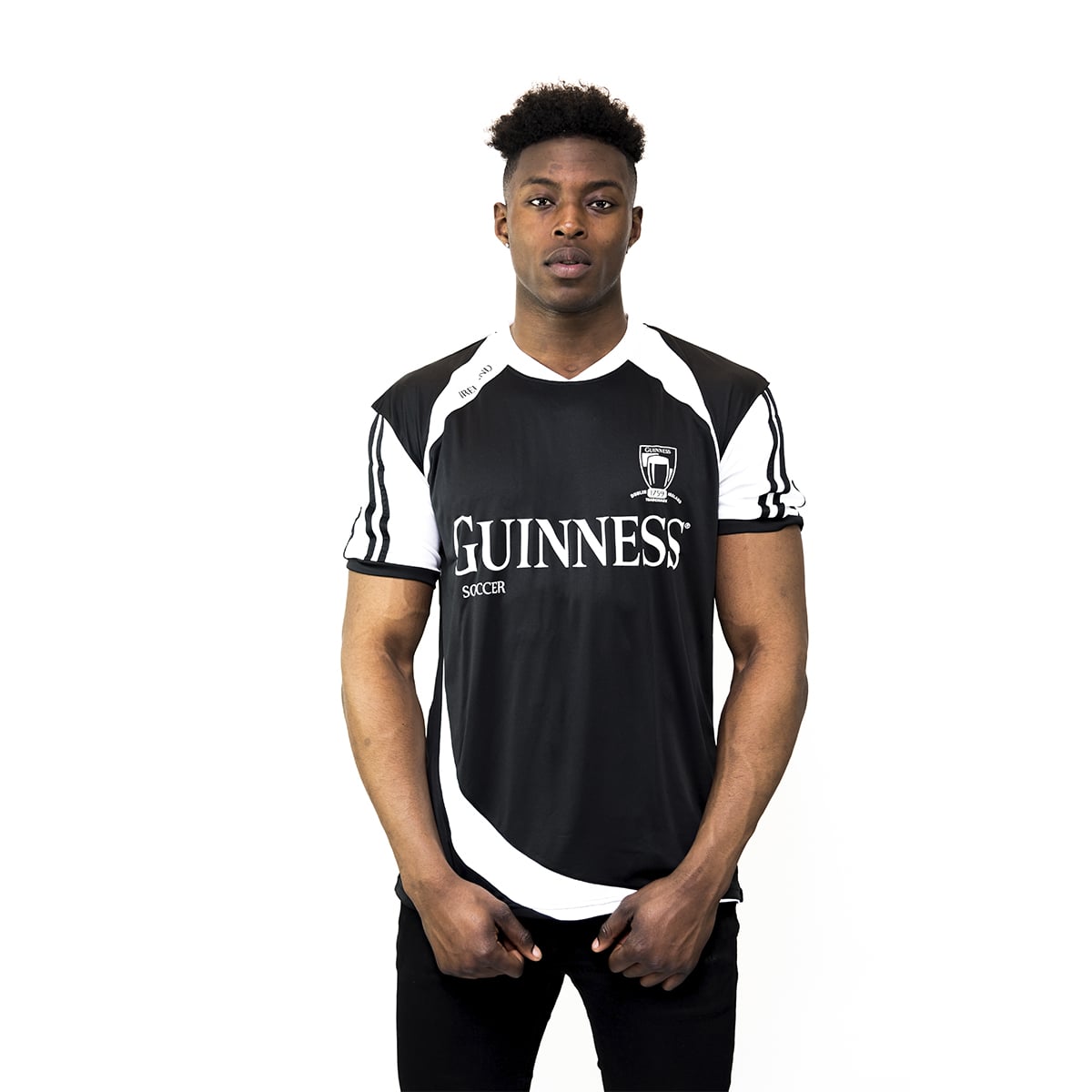 Black and White Soccer Jersey