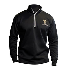 Load image into Gallery viewer, Guinness Black Quarter Zip with Harp
