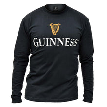 Load image into Gallery viewer, Black Trademark label Long sleeve Premium tee shirt
