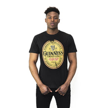 Load image into Gallery viewer, Black Distressed English Label Tee
