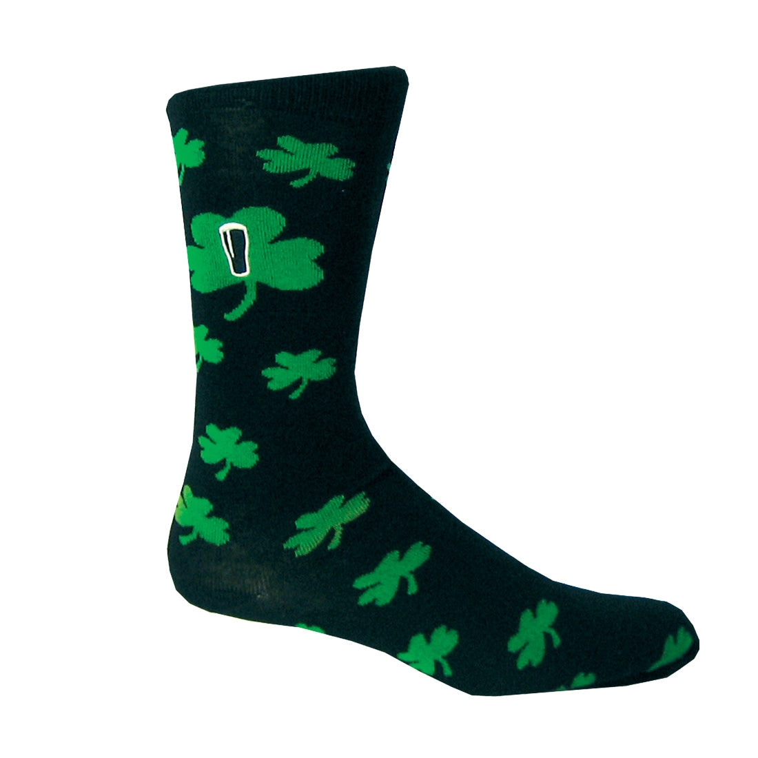 Black Shamrock Socks (one size)