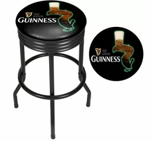 Load image into Gallery viewer, Guinness Black Ribbed Bar Stool - Feathering
