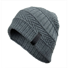 Load image into Gallery viewer, Light Grey Woven Beanie Hat
