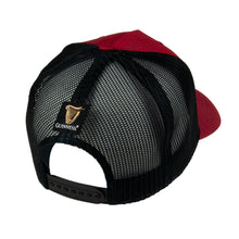 Load image into Gallery viewer, Trucker Premium Black &amp; Red Rubber Harp Cap
