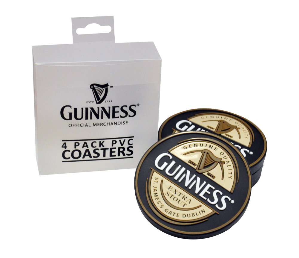 Coasters - PVC 4 Pack Boxed
