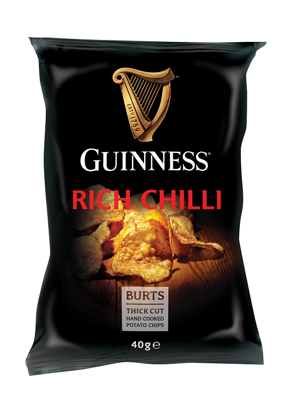 Burts Rich Chili Potato Chips 40g x 20 Pack