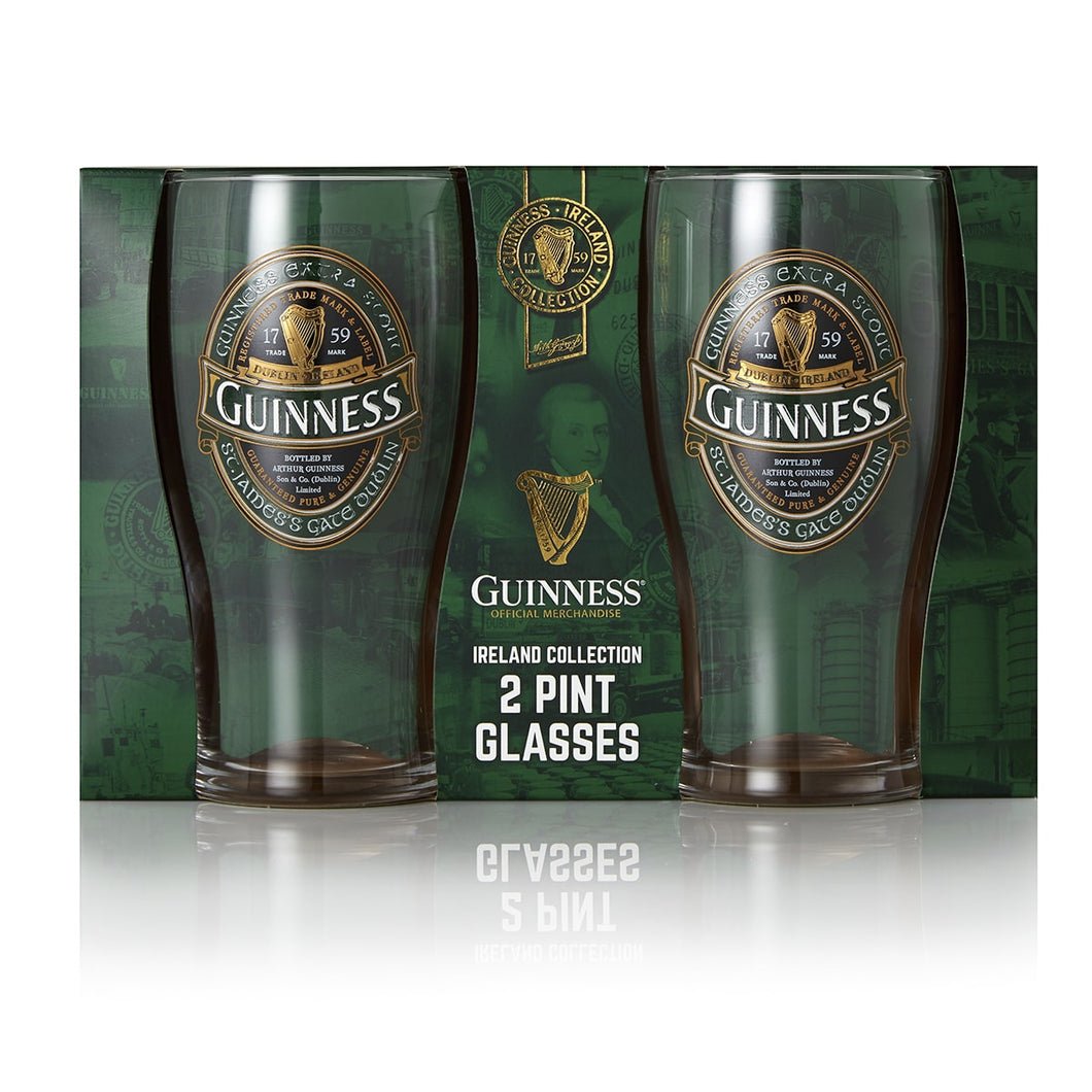 Ireland Collection Pint Glass - 2 Pack